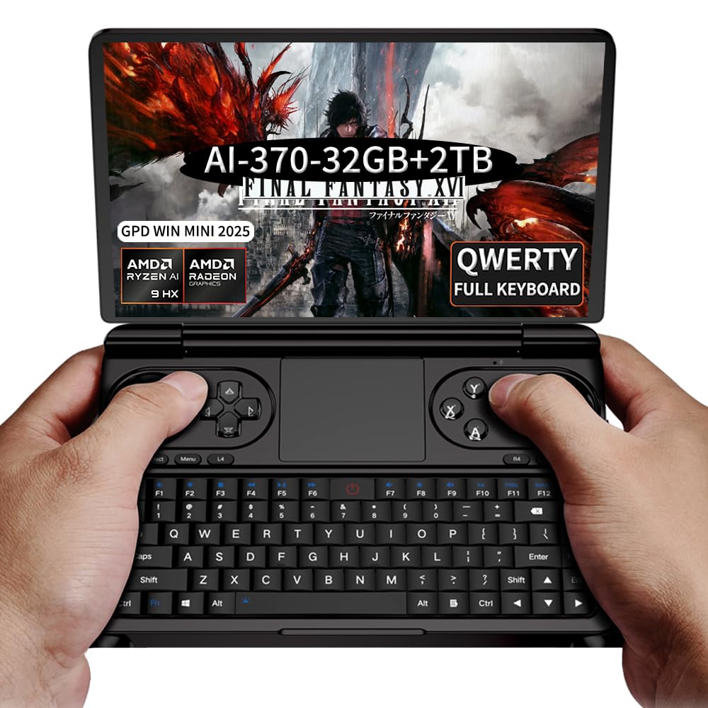 『美品』GPD WIN Mini 2025 32GB 2TB 🎒 GPD WIN Mini 2025: Pocket-Sized 120Hz Windows Gaming PC